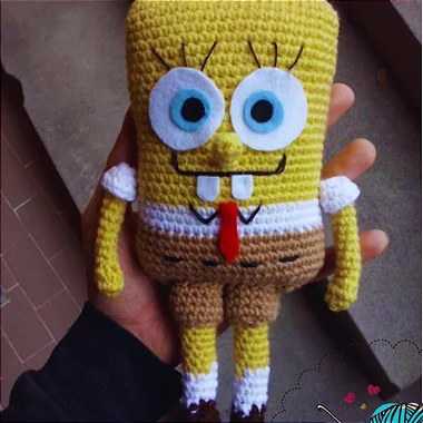 Receita de Amigurumi Bob Esponja