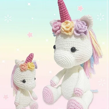 Unicórnio Fofa - Receita de Amigurumi (Ref 13)
