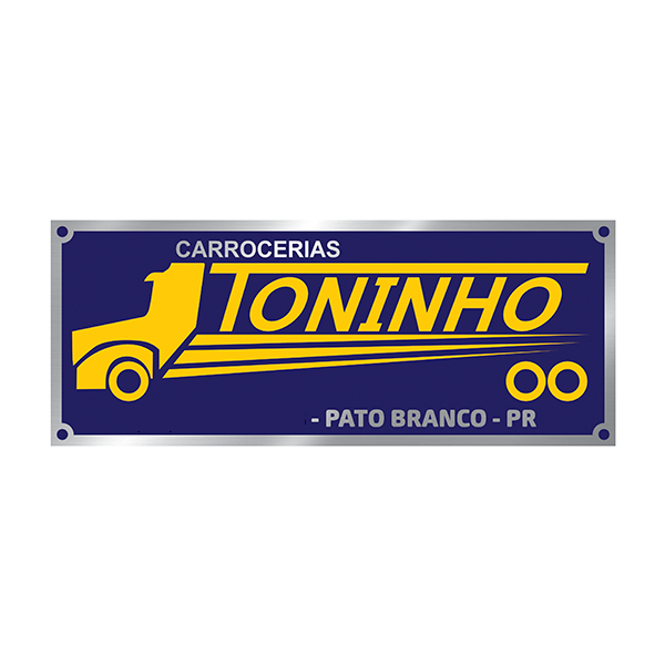 Placa Furgões e Carrocerias Alto Relevo