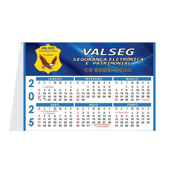 Calendário de Mesa Personalizado Diversos Tamanhos