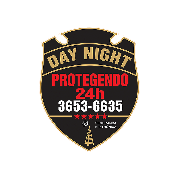 Placa Empresa Segurança Corte Brasão