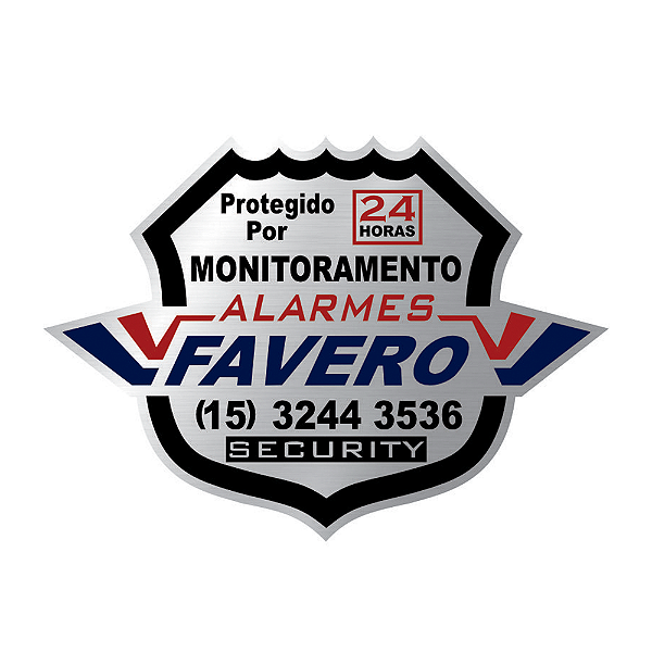 Placa Empresa Segurança Corte Formato