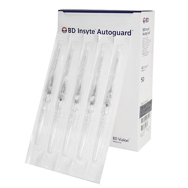 Cateter Insyte Autoguard Intravenoso 16G x 1.16 C/ 50 Unidades - BD