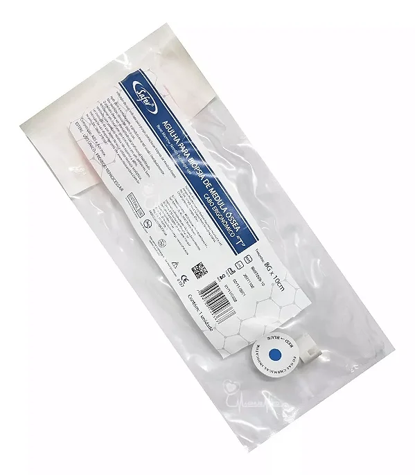 Agulha Para Biópsia de Medula Óssea 8G x 100mm - Safer