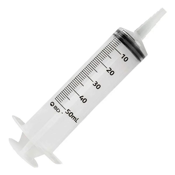 Seringa de 50ml Bico Cateter C/ Tampa Ref: 303553 Unidade - BD