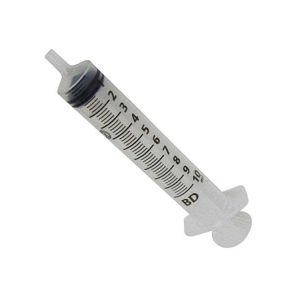 Seringa 10ml Sem Agulha Luer Slip C/ 400 Unidades Ref: 990558 - BD