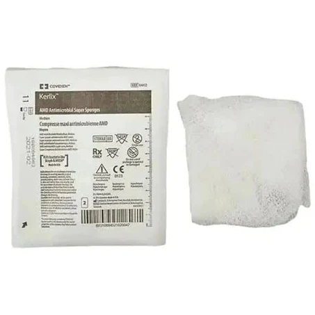 Compressa de Gaze Antimicrobiana 15 x 17cm AMD Kerlix C/ 2un Estéril - Covidien