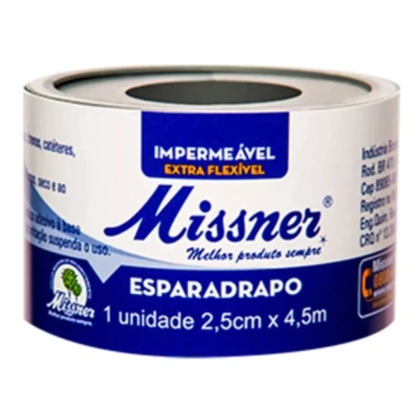 Esparadrapo 2,5cm x 4,5m Impermeável - Missner