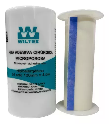 Fita Microporosa Carretel 100mm x 4,5m - Wiltex