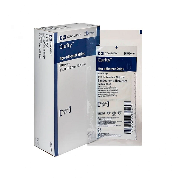 Curity Compressa C/ Emulsão Petrolatum 7,6 x 40,6cm Unidade - Covidien