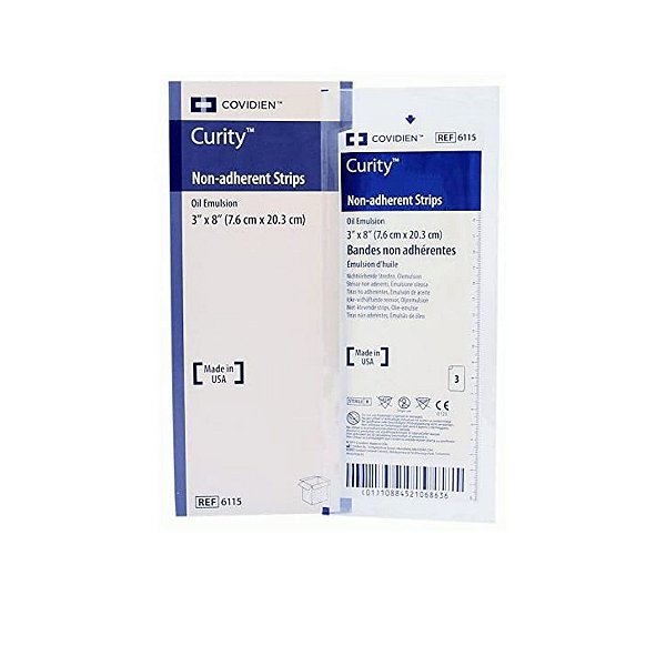 Curity Compressa C/ Emulsão Petrolatum 7,6 x 20,3cm Unidade - Covidien