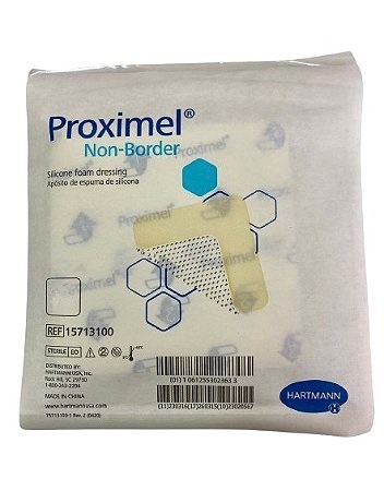 Curativo Espuma Com Silicone 10 x 10cm Proximel Non Border - Unidade - Hartmann