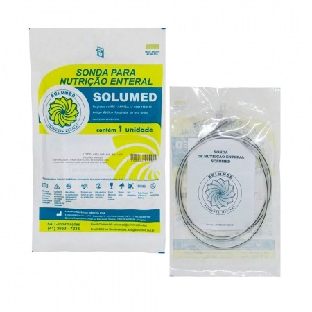 Sonda de Alimentação Enteral com Guia 8Fr - Solumed