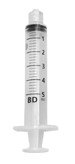 Seringa 5ml Sem Agulha Luer Lock C/ 700 Unidades Ref: 990175 - BD