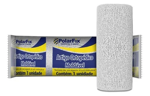 Atadura Gessada Branca 20cm x 4m Unidade - Polarfix