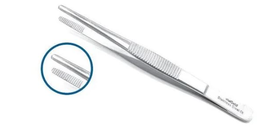 Pinça Anatômica Dissecção 18cm em Aço Inoxidável - Vital Gold