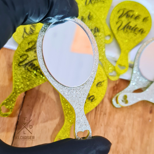 Espelho de Mão Acrilico colorido personalizado