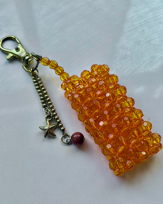 Porta Isqueiro ou Gloss Laranja