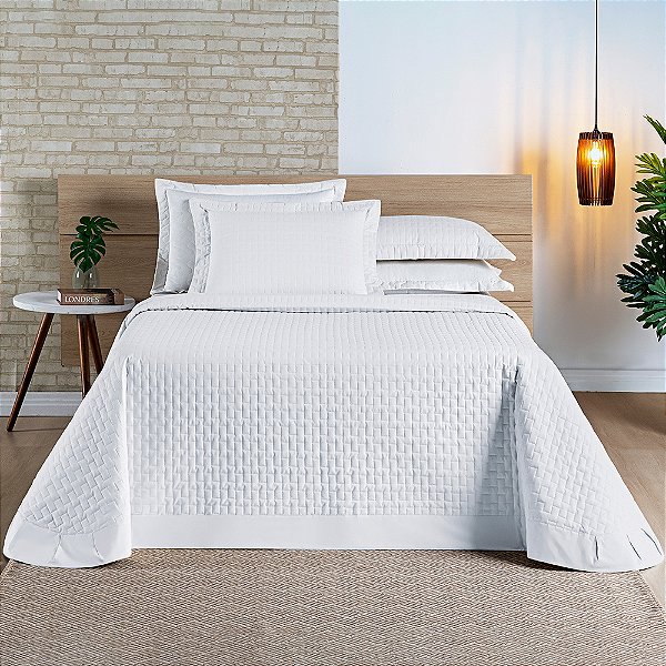 Kit Colcha Porto BecaDecor Pique