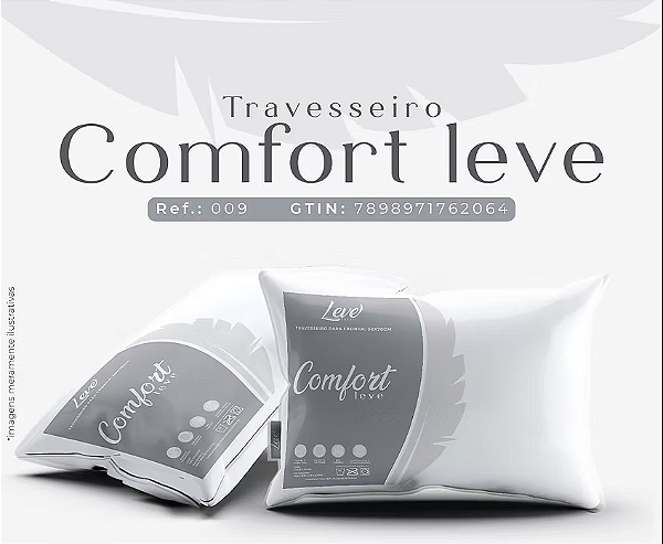 Travesseiro Confort Leve | Leve Têxtil