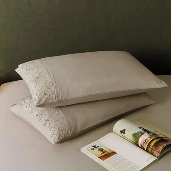 Jogo de Fronhas Bordado Inglês – Adomes