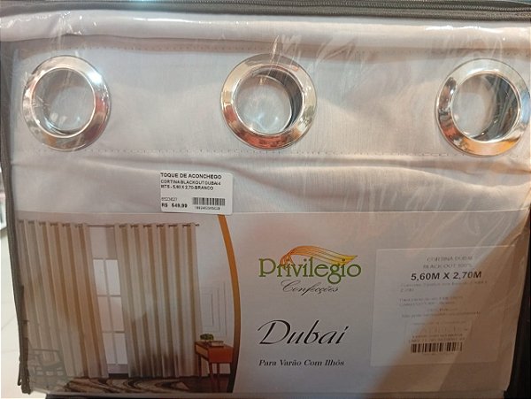 Cortina Dubai Black-out 100% – Privilegio Confecções