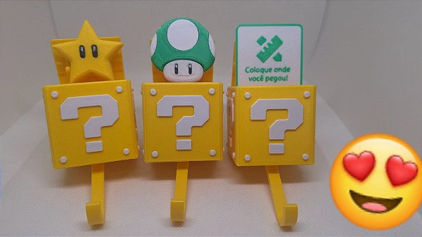 Porta-chaves Mario Bros 3D