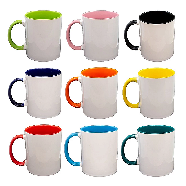 Caneca personalizada colorida