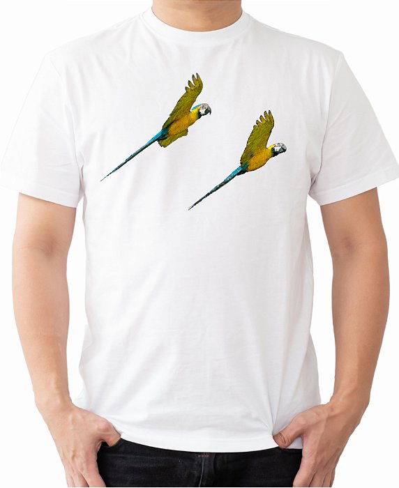 ac05c - Camiseta Arara Canindé