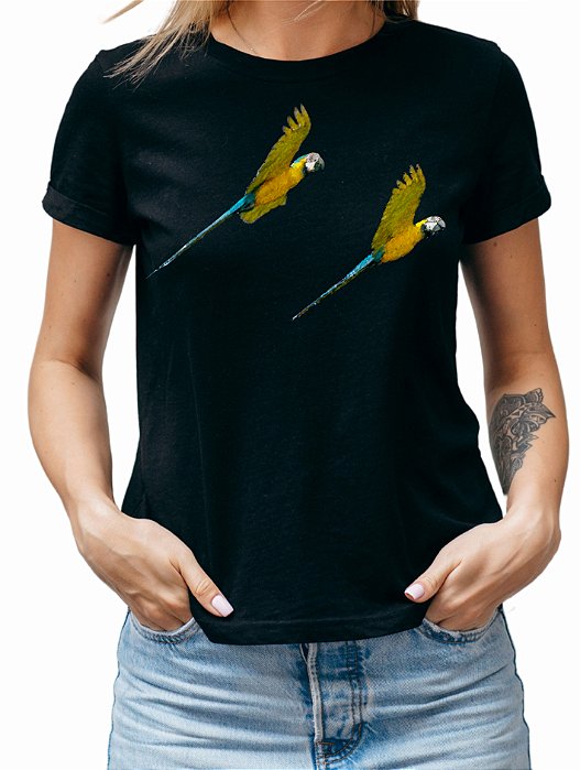 ac05b - Baby Look Arara Canindé