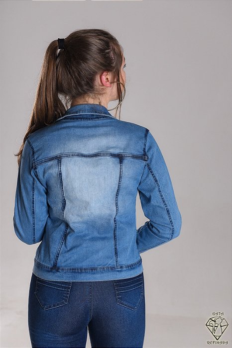 JAQUETA JEANS FEMININA AVESSO