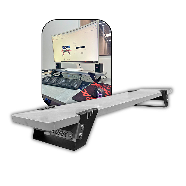 Suporte para Monitor Preto e Cinza
