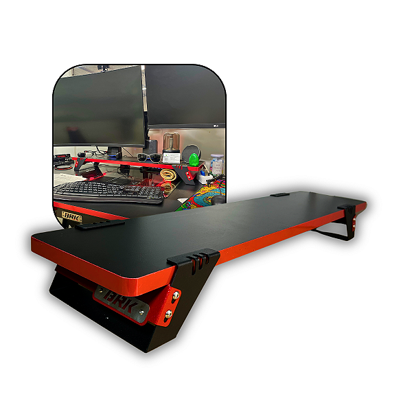 Suporte para Monitor Preto e Vermelho