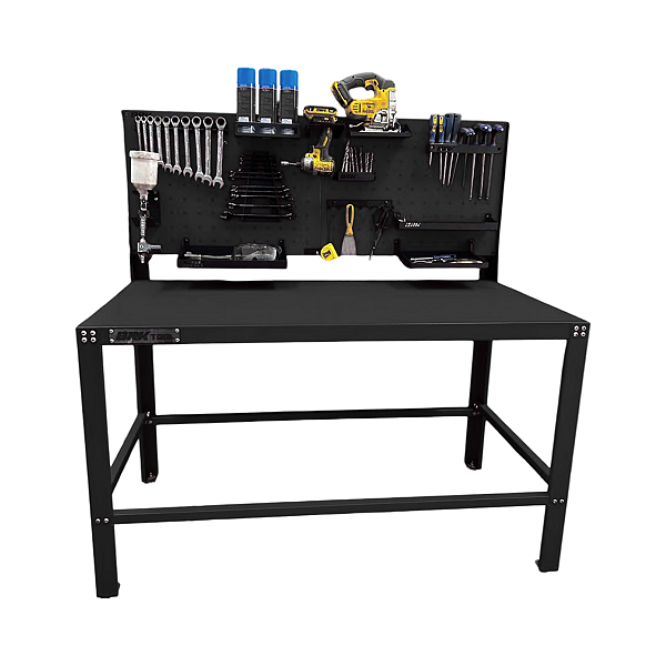 KIT Bancada + Painel + Suportes 1 - Preto