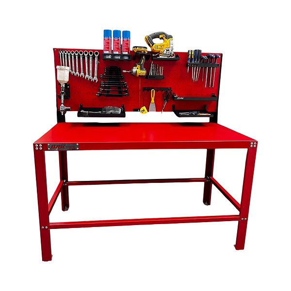 KIT Bancada + Painel + Suportes 1 - Vermelho