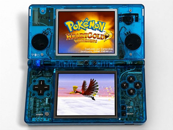Nintendo Dsi Custom Azul Transparente + R4