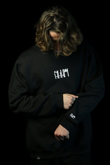 Moletom Careca Basic Slum - Preto