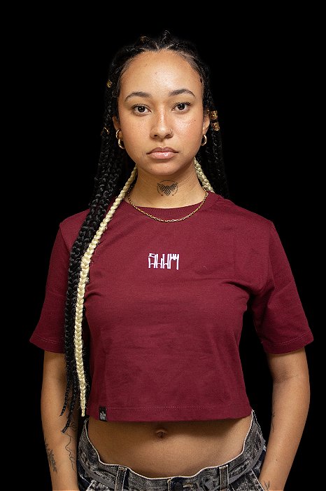 Croped Slum Basic - Marsala