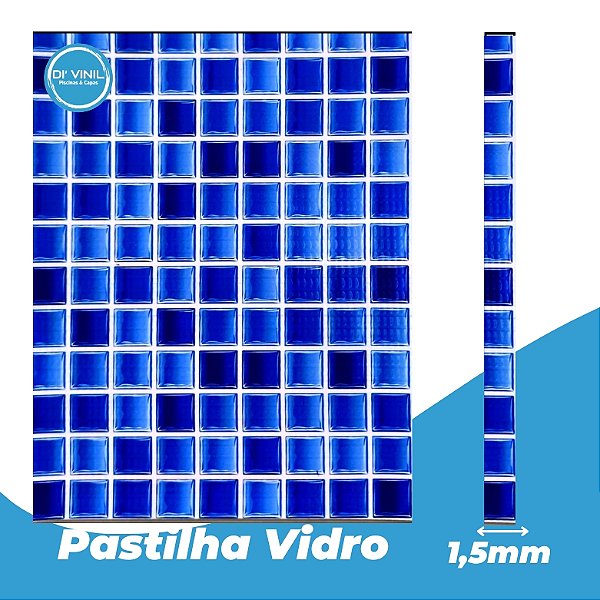 Estampa Pastilha de Vidro 1,5mm Tela Armada