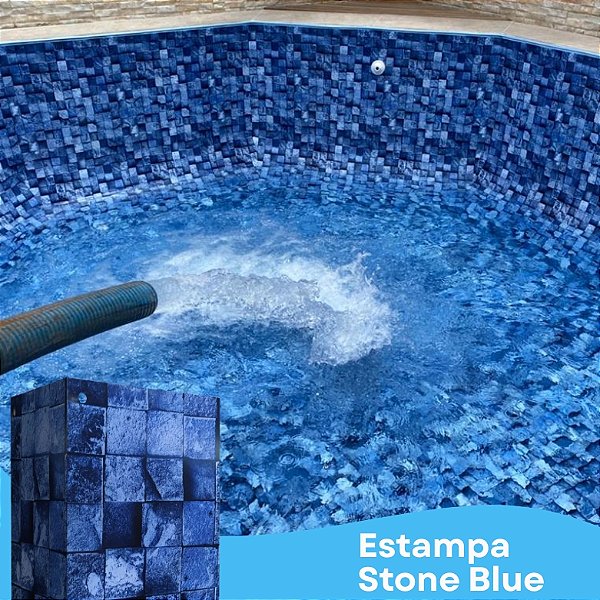 Estampa Stone Blue 0,6mm Vinil