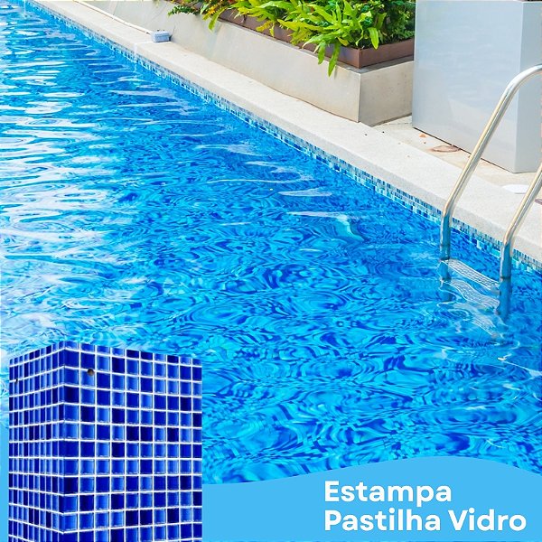 Estampa Pastilha de vidro 0,7mm Vinil