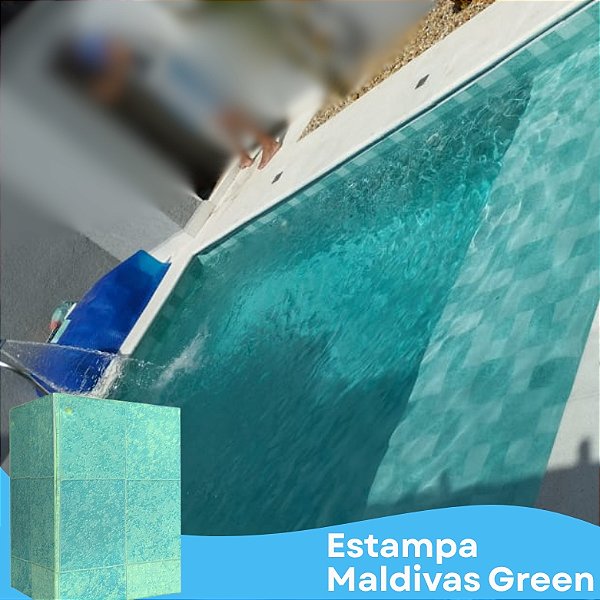 Estampa Maldivas Green 0,7mm  Vinil