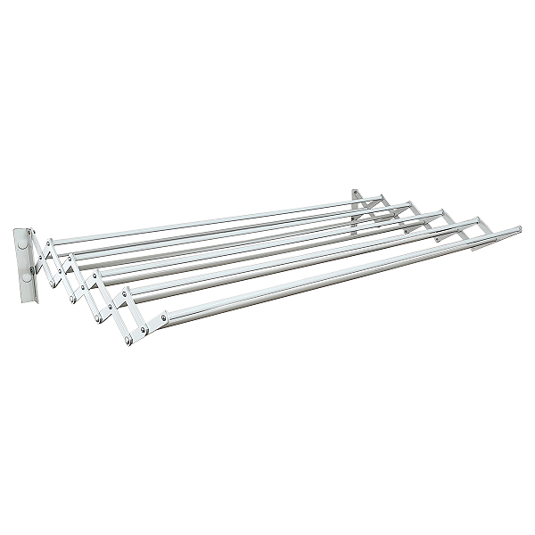 Varal Sanfonado Mega Forte 110 cm Retrátil em Alumínio - Bitenfer Varais