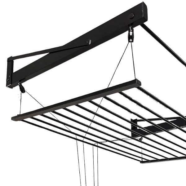 Varal De Parede Sobe E Desce Manual Classico 100 Cm Aluminio - Bitenfer Varais