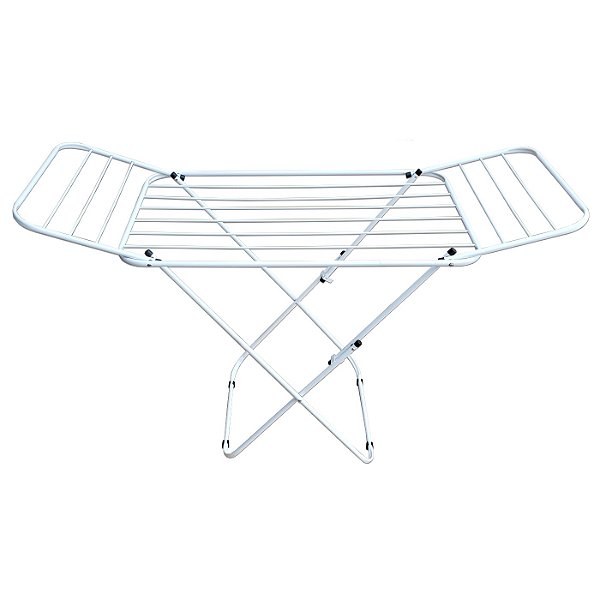 Varal de Chão com Abas Branco Resistente - Bitenfer Varais