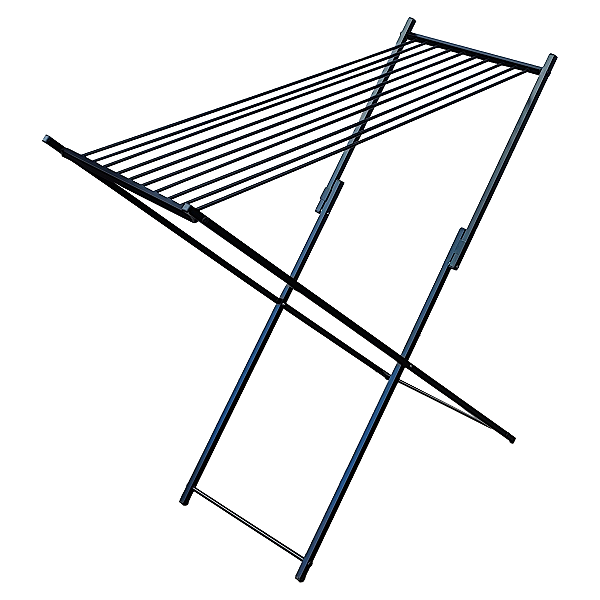 Varal De Chão Alto Sem abas Preto 120cm para Lençol 100% Aluminío - Bitenfer Varais