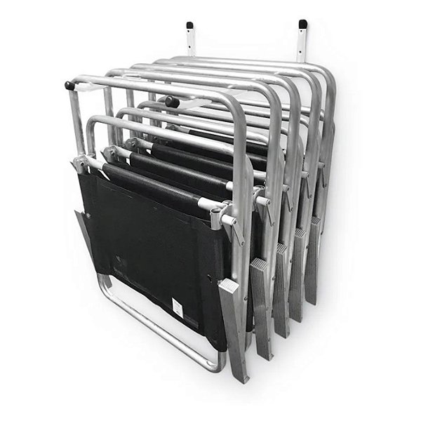 SUPORTE CADEIRA DE PRAIA FIXO ALUMINIO BRANCO - BITENFER