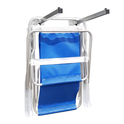 Suporte Articulado Cadeira de Praia Aluminio Natural - Bitenfer Varais