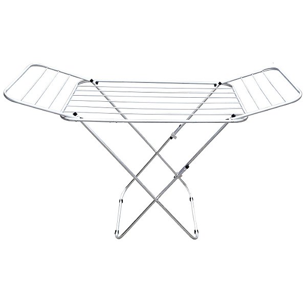 Varal de Chão com Abas Prata Resistente - Bitenfer Varais