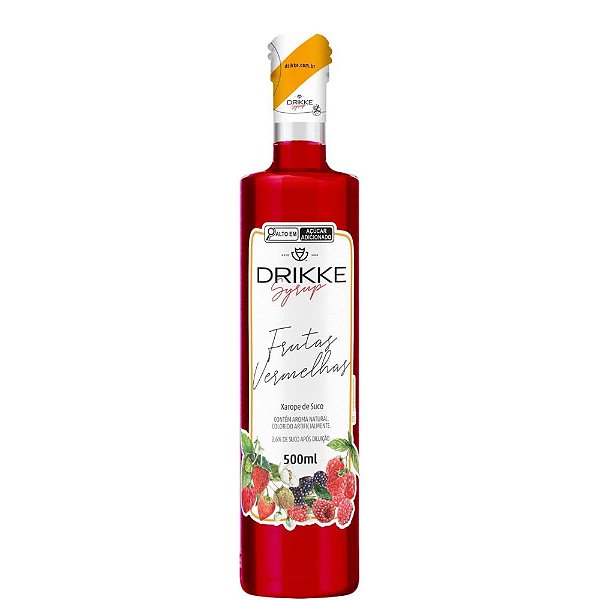 Xarope Importado 500ML Para Drinks - Frutas Vermelhas